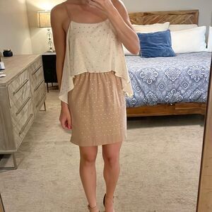C Luce Cream Studded Dress